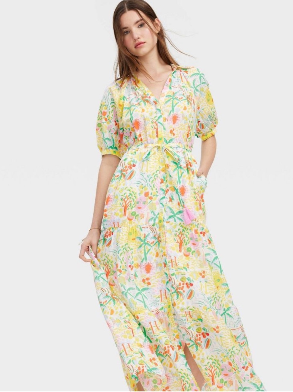 Roller Rabbit for Target Women's Vacation Short Sleeve Maxi Dress New With Tags